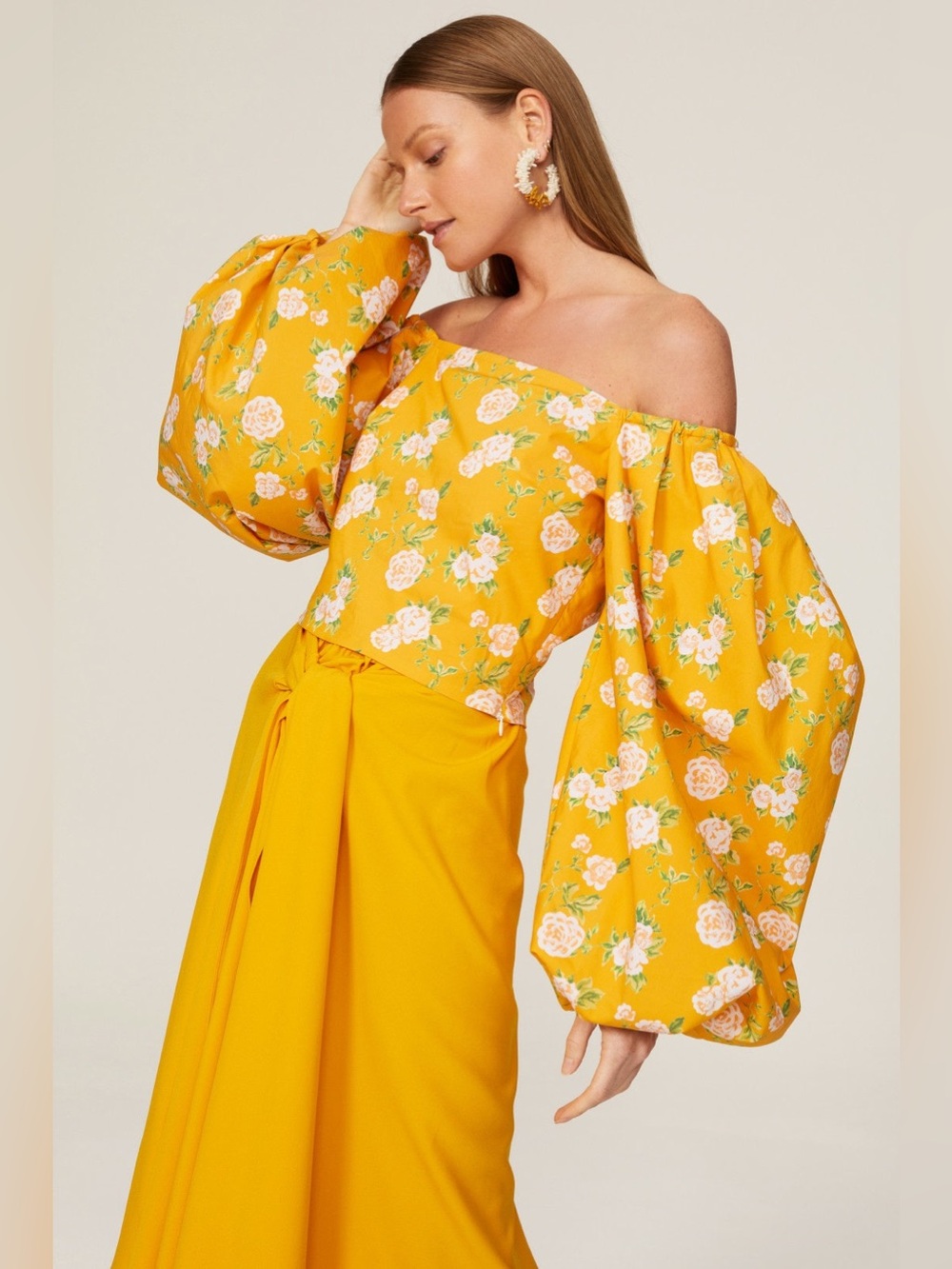 Caroline Constas Carter Floral Top Size Medium 6224
